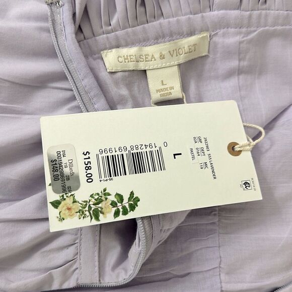 Chelsea & Violet Cottagecore Sundress Size Large Purple * - Picture 11 of 12